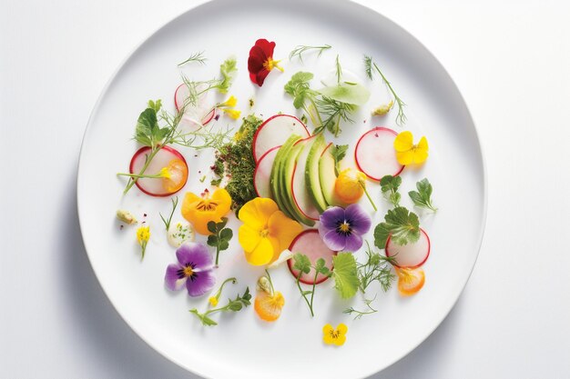 Plato colorido y apetitoso